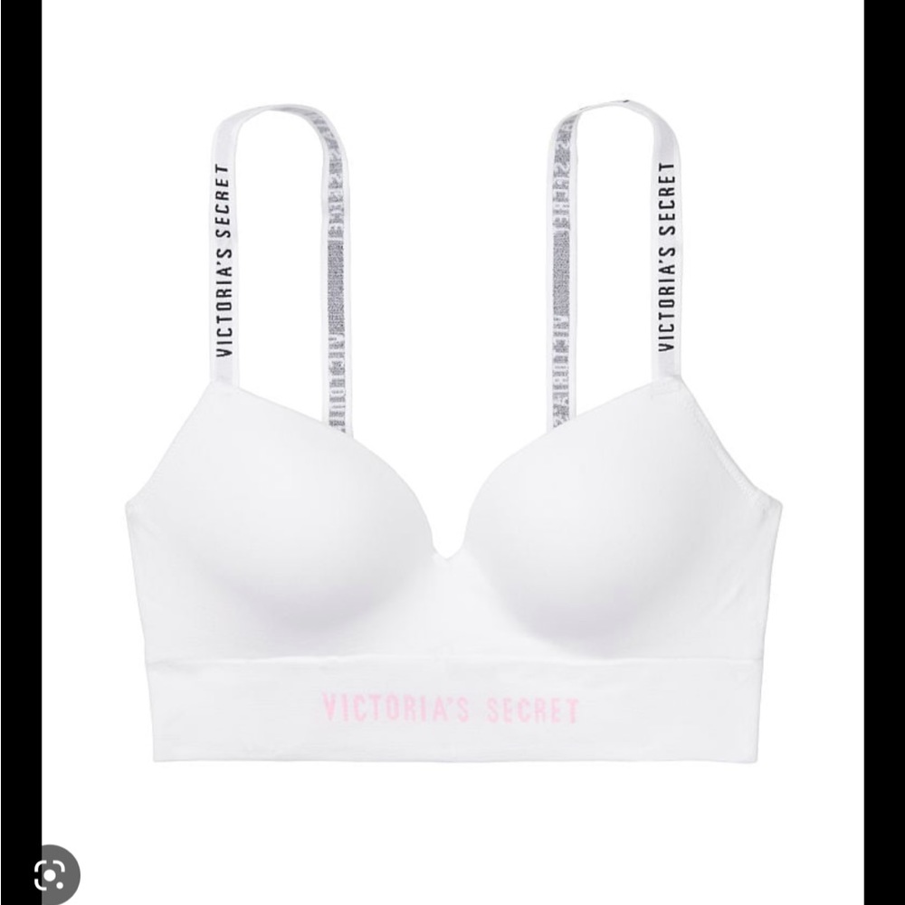 Victoria Secret push up  padded pink orange bra size xs